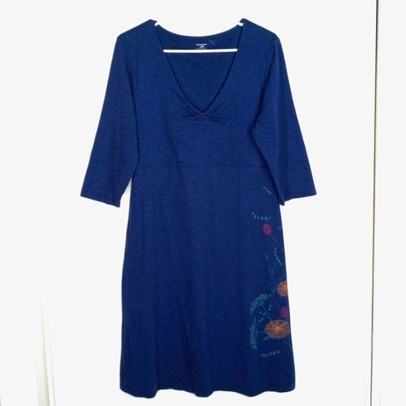 Horny Toad Organic Cotton Blend Rosalinda Dress Size Large - Picture 1 of 11